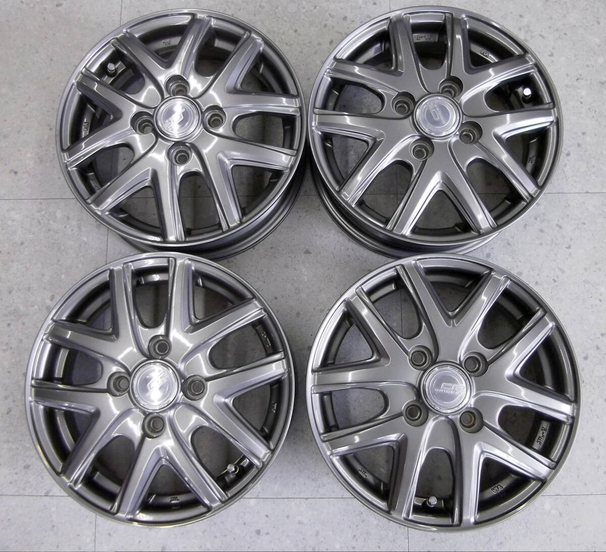 ●●2503-249LL JWL-T規格! CRICKET クリケット 13×4.0B +45 PCD100 4本セット アクティ ハイゼット キャリー エブリィ バモス ワゴンR拍卖