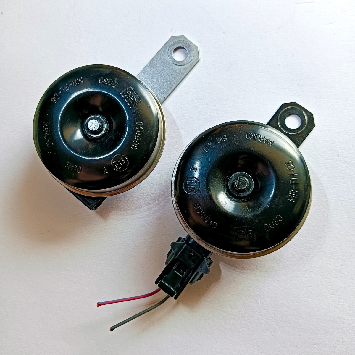 スバル 純正 MARUKO ホーン クラクション 2個 左右 SM-70 MR-FH-03 MR-FL-03 86012VA040 86012VA050 CFH-7 CFEL-27 (VMレヴォーグ WRX S4)拍卖