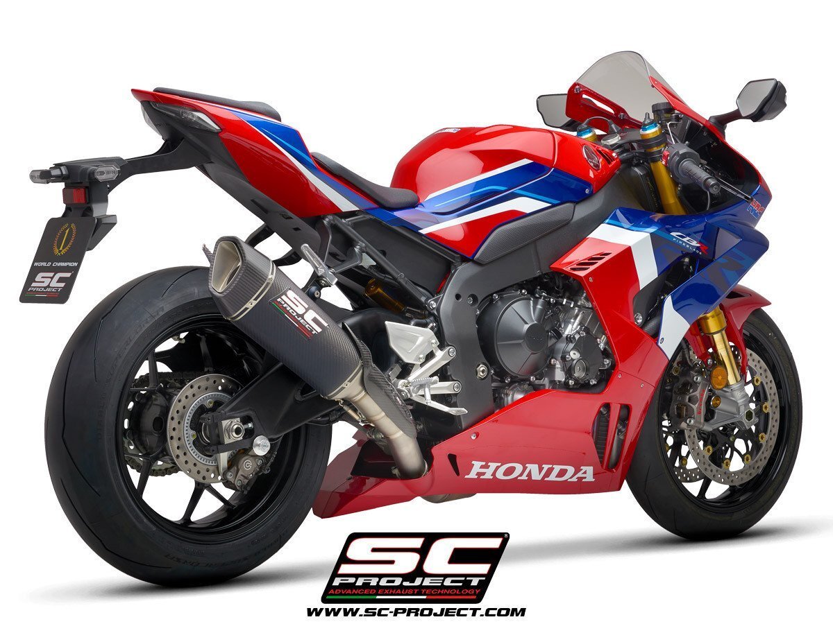 【国内在庫】SC-PROJECT SC1-Rカーボン スリップオンサイレンサー&フルチタンリンクパイプ バッフル付 HONDA CBR1000RR-R '20-23 マフラー拍卖