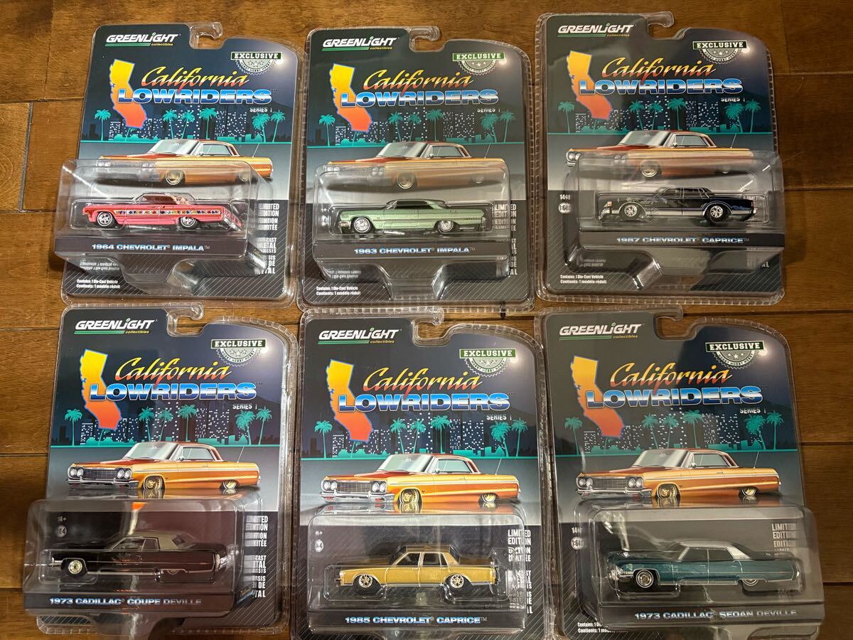 グリーンライト GREENLIGHT 1/64 Chevrolet Impala Lowrider シボレー インパラ ローライダー 1 exclusive コンプリート セット hotwheels拍卖