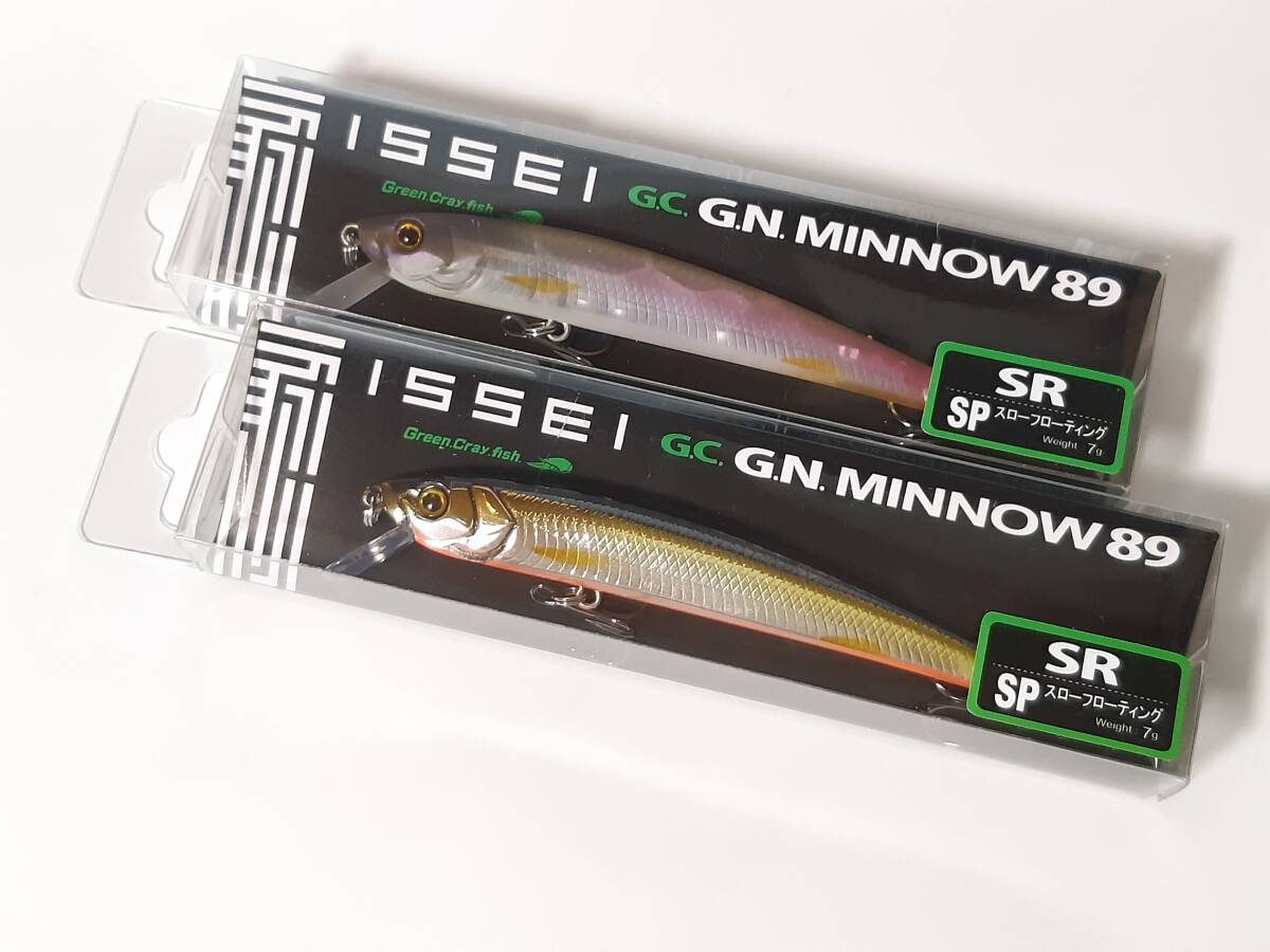 新品 issei GC GNミノー 89 SP SR 一誠 G.C.G.N.ミノー ◆2個セット◆ 村上シャッド / クリアワカサギ拍卖