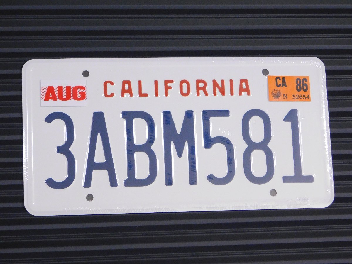 ◆送料\185◆【 ムービーライセンスプレート 】※《PULP FICTION / 車検証ステッカー付》 アメリカン雑貨 ナンバープレート拍卖