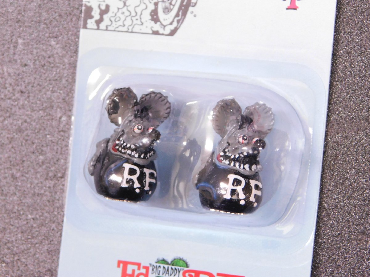 ◆送料無料◆【Rat Fink・ラットフィンク】※《エアバルブキャップ 2個入り / グレー》 RAF280GY MOONEYES ムーンアイズ拍卖