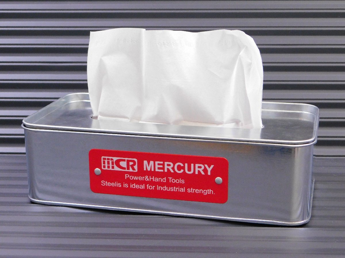 【MERCURY・マーキュリー】※《ブリキティッシュボックス / ガルバ》 (MEBUTBGA) ブリキ製 インダストリアル ビンテージ拍卖