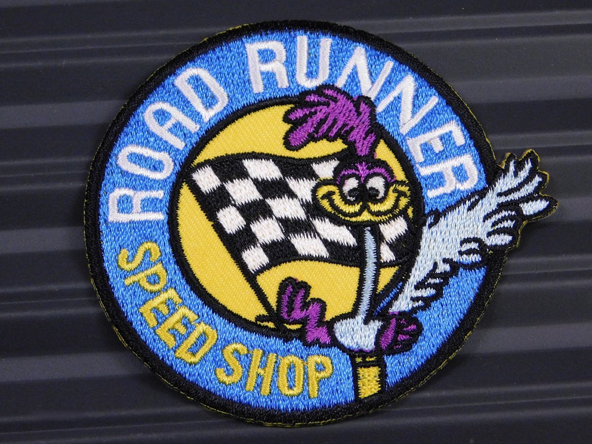 ◆送料\110◆【ROAD RUNNER・ロードランナー⑱】※《アイロン刺繍ワッペン》 アメリカン雑貨 刺繍ワッペン アイロンワッペン拍卖