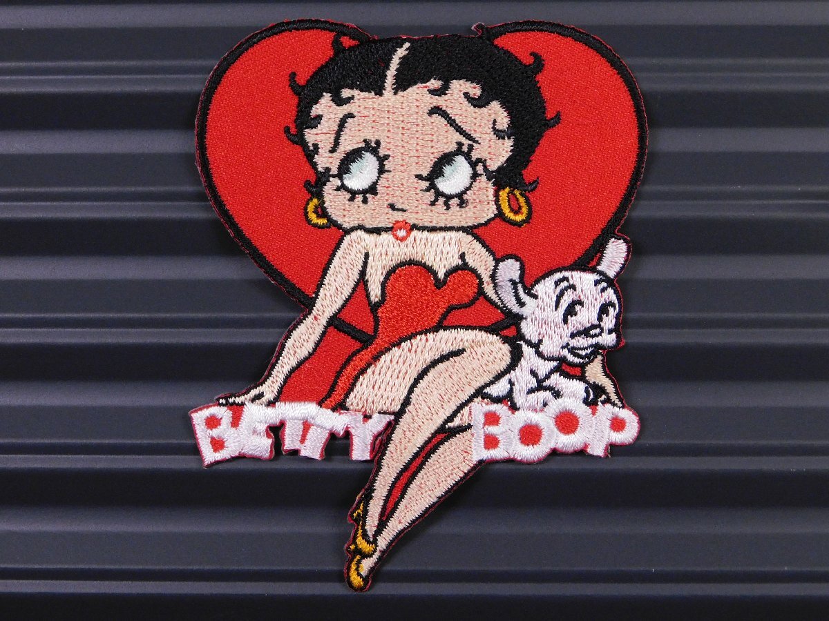 ◆送料\110◆【Betty Boop・ベティちゃん⑫】※《アイロン刺繍ワッペン》 アメリカン雑貨 刺繍ワッペン アイロンワッペン拍卖