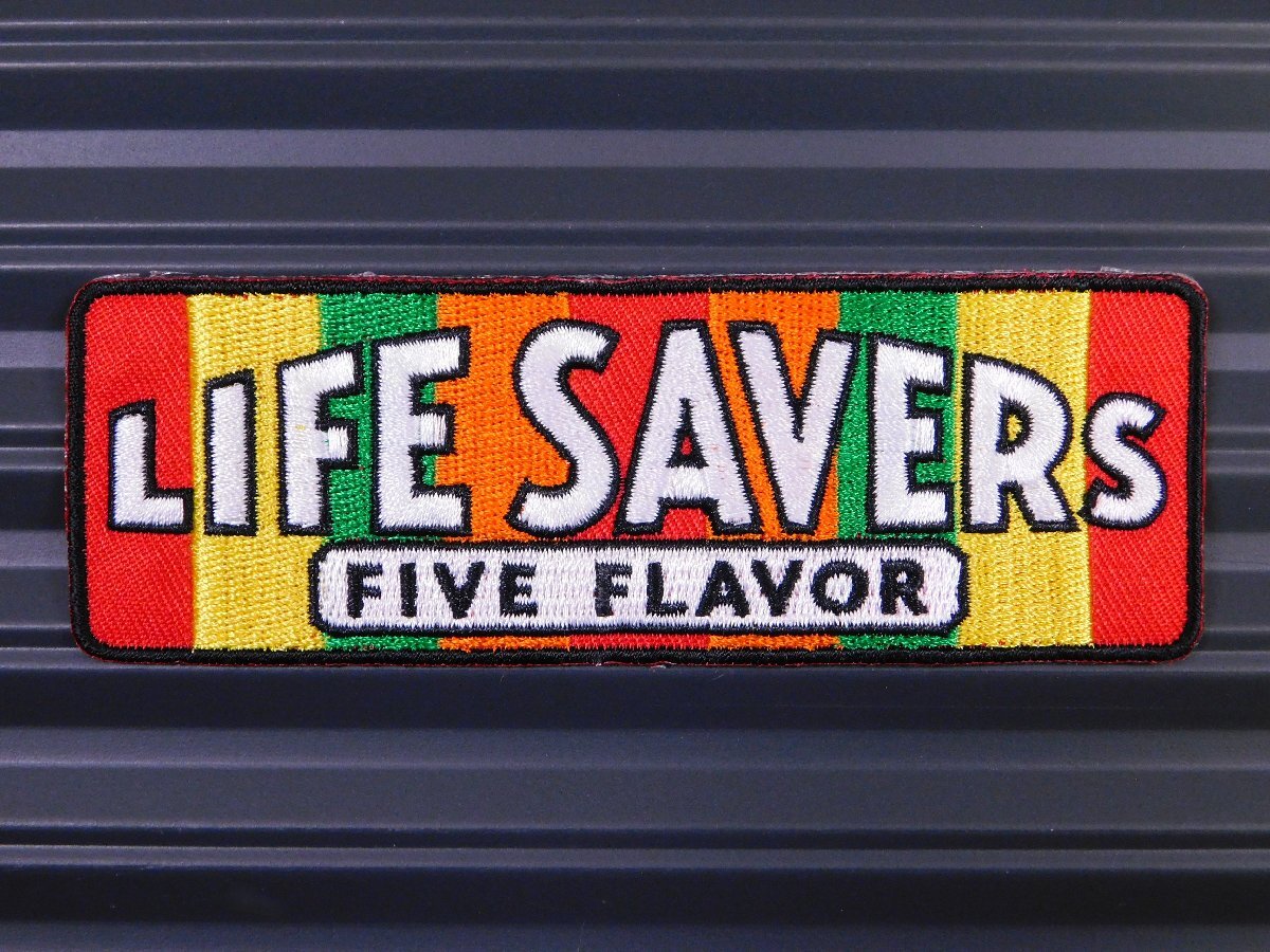 ◆送料\110◆【LIFE SAVERS・ライフセーバーズ / お菓子】※《アイロン刺繍ワッペン》 アメリカン雑貨 刺繍ワッペン アイロンワッペン拍卖