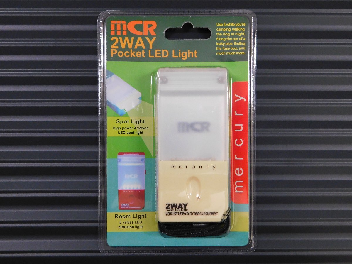 送料¥185【MERCURY・マーキュリー】※《LEDポケットライト / アイボリー》 C166IV 懐中電灯 非常灯 レジャー アウトドア拍卖