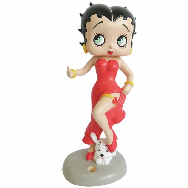 ◆送料無料◆【Betty Boop・ベティちゃん】※《ペン立て・赤いドレスのベティー》 BB-004 アメリカン雑貨 フィギュア ペンスタンド拍卖