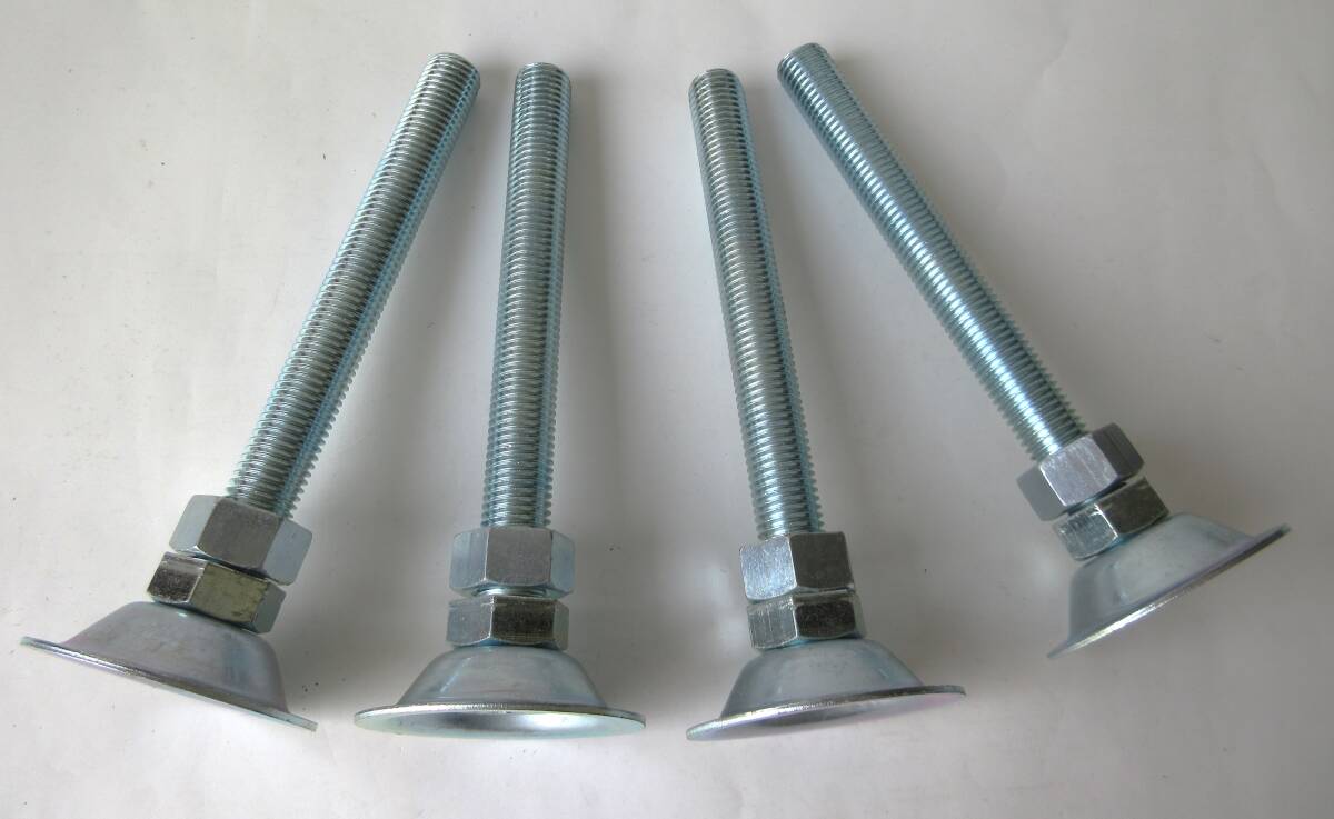 在庫処分未使用品 大和螺子アジャスターボルト DA20×180 4本セット 調整ボルト レベルボルト拍卖