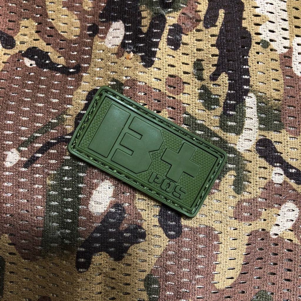 B B型 血液型 PVC ワッペン パッチ サバゲー ワッペン ベルクロ サバゲー 拍卖