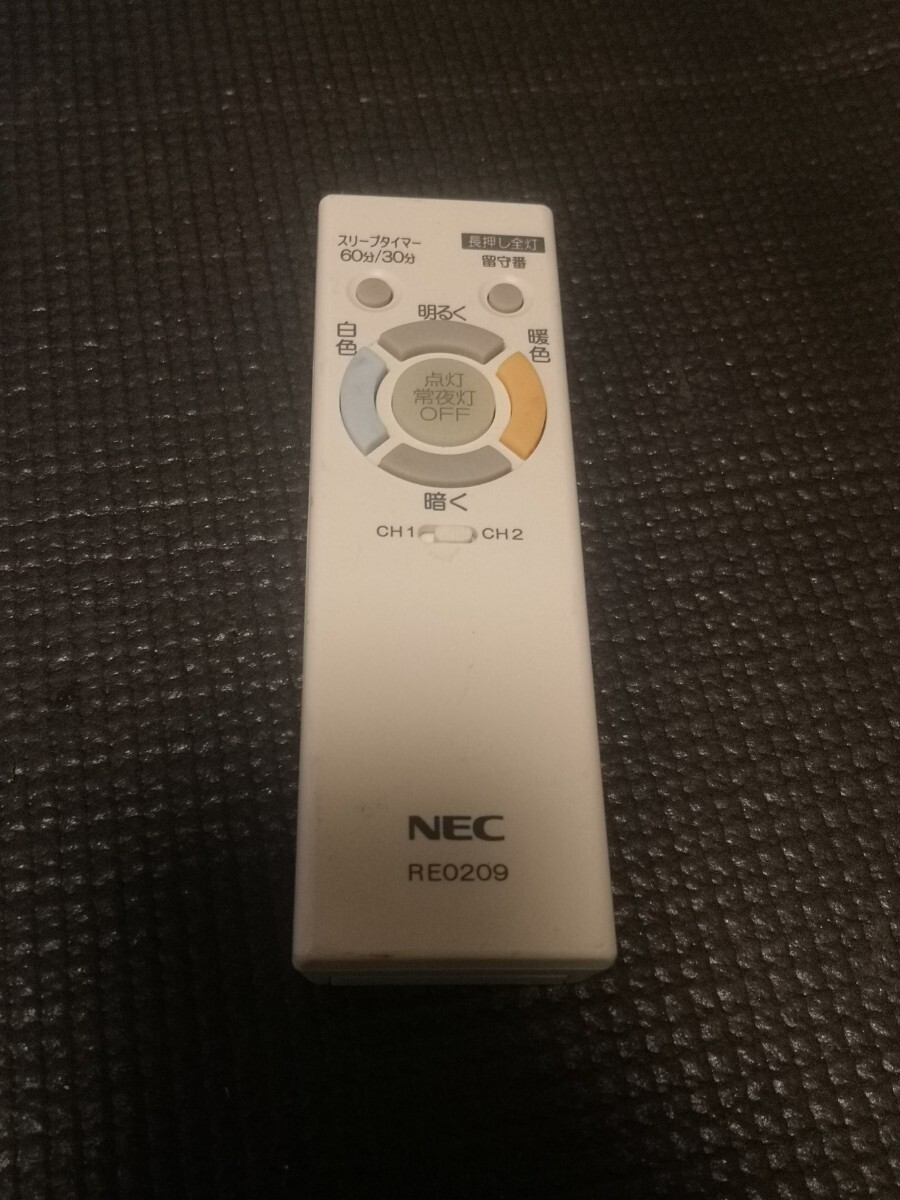 NEC RE0209 照明リモコン 中古 クリック 送料無料!!拍卖