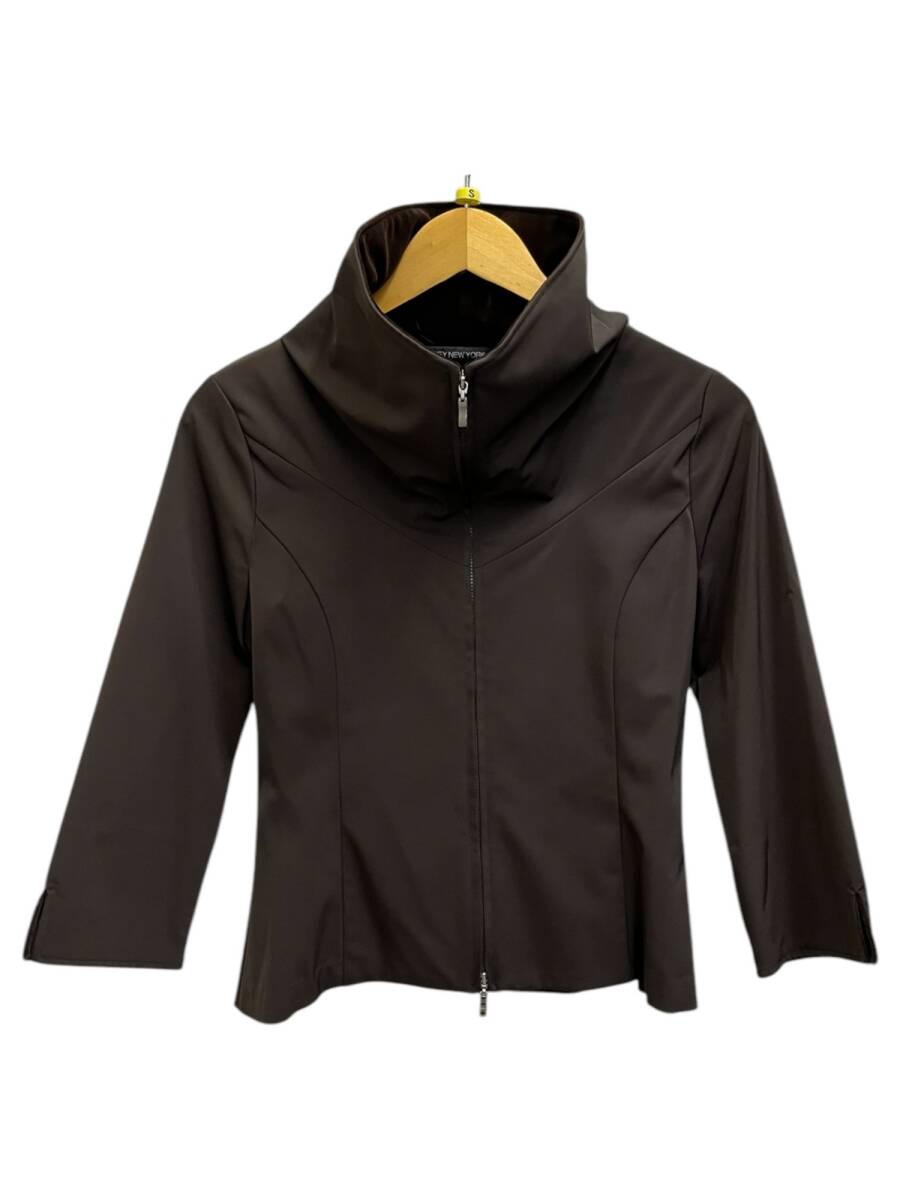 FOXEY NEWYORK (フォクシーニューヨーク) ジップアップジャケット ショート丈 ベロア 18272-AVAE13 40 ブラウン レディース/025拍卖