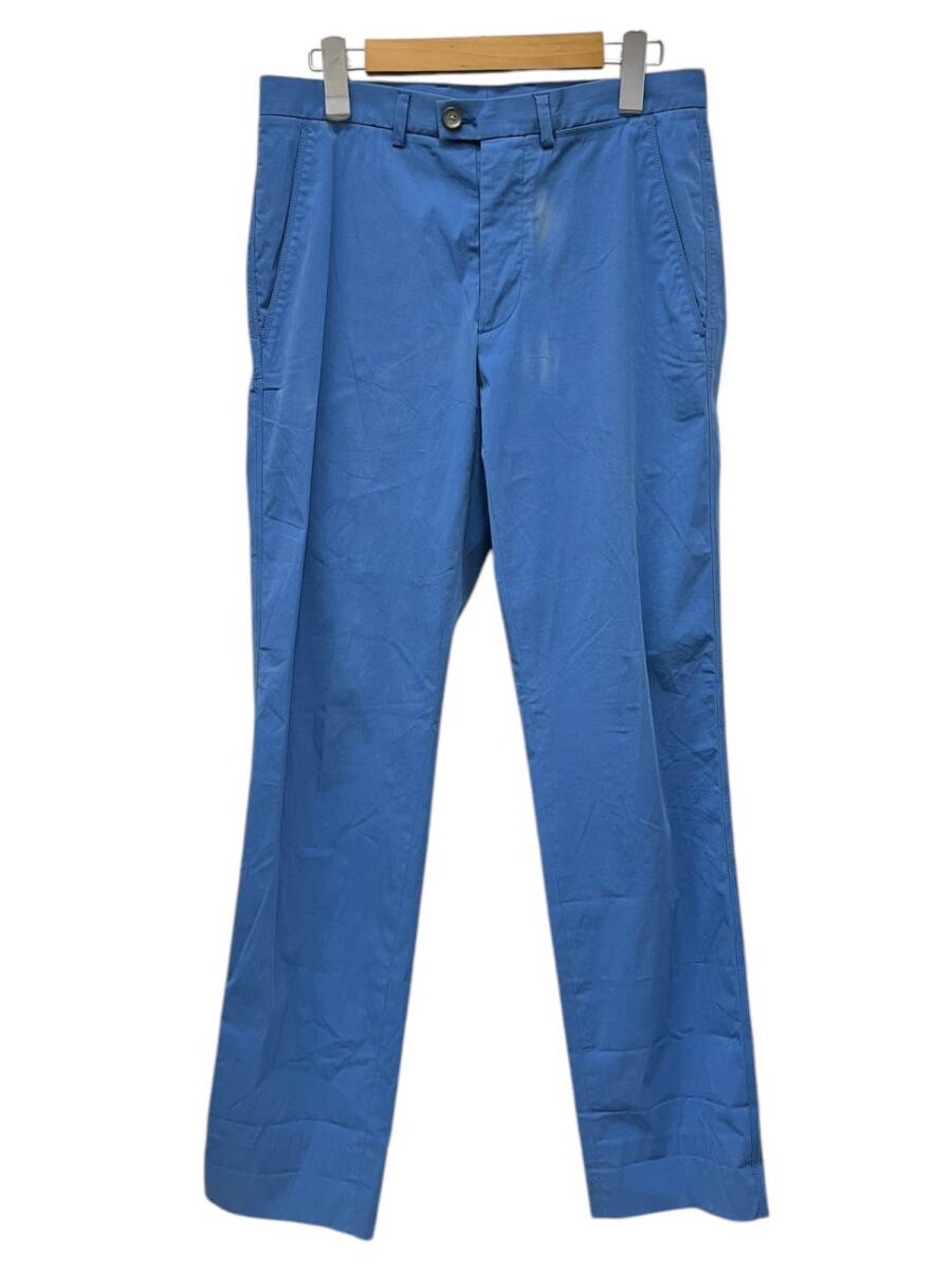 JIL SANDER (ジルサンダー) スラックスパンツ ボタンフライ 20091M03199 44 ブルー メンズ/027拍卖