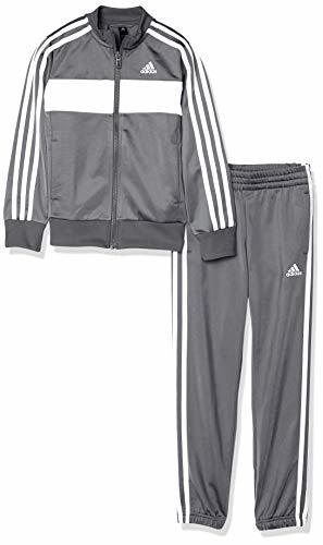 【KCM】Z-adi-22-2s-130★展示品★【adidas/アディダス】ジュニア ジャージ 上下セット FTN25-FM5724 グレーシックス/ホワイト 130拍卖