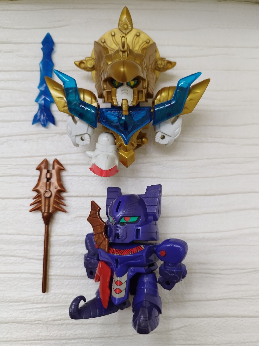 当時物 ジャンク品 No.0009天空神 ホルスガンダム No.0017太陽神 ダークアトン 元祖SDガンダム 新ガンダムフォースグレートパンクラチオン拍卖