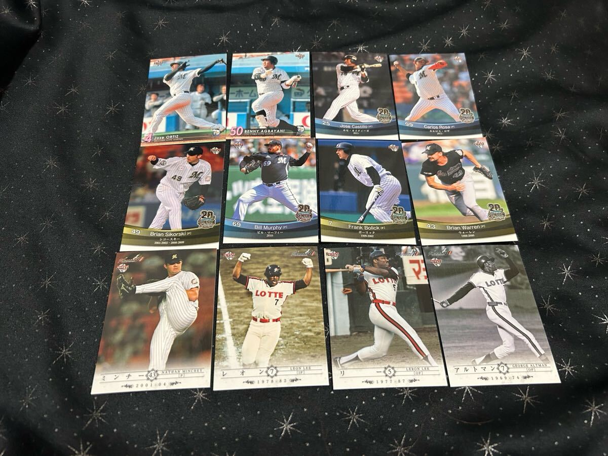 外国人カード 千葉ロッテ 12枚セット(レオン・アルトマン・リー・ボーリック・ウォーレン・ベニー・シコースキー・ミンチー・ロサなど)拍卖