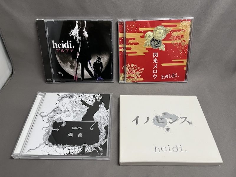 【heidi. ハイヂ ハイジ 4点】アルファ/閃光メロウ/渦奏/イノセンス 帯付き含む拍卖