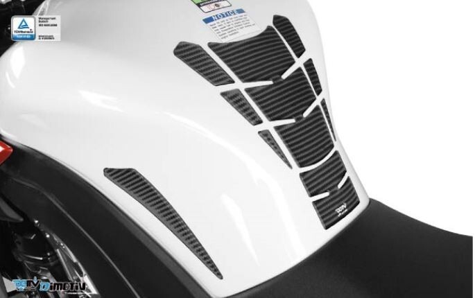 ★【メール便送料無料】DIMOTIV di-ctpp-un-01 カーボン調タンクパッド3点拍卖