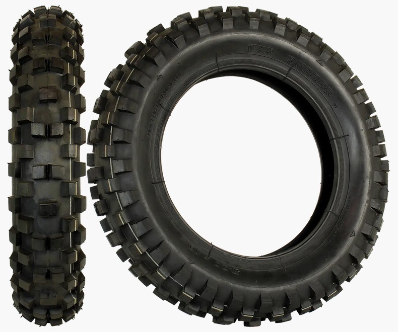 3.00-10 ブロックタイヤ&ハードチューブ各1個 3.50-10にも ビーラバー Vee Rubber拍卖