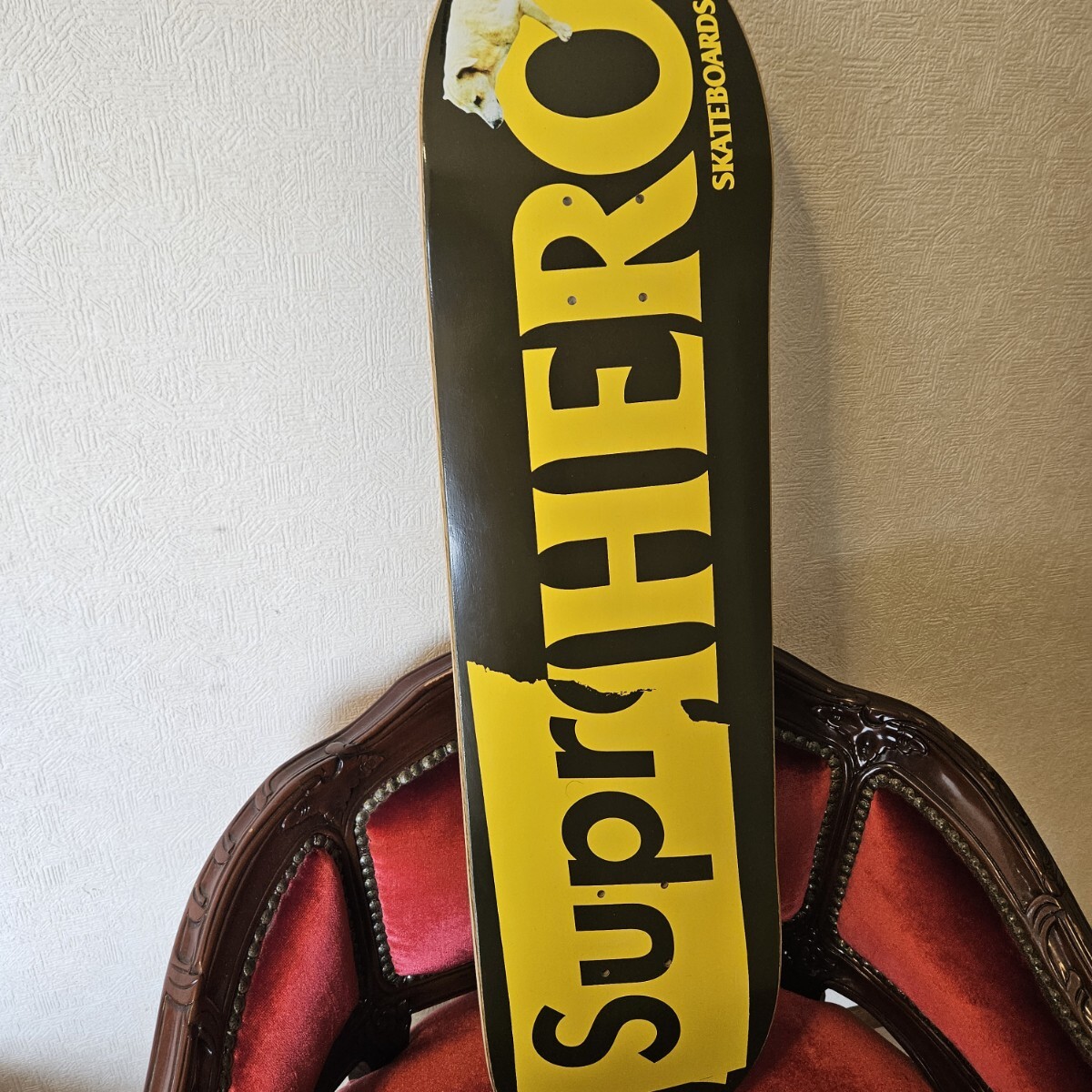 美品 シュプリーム supreme スケートボードデッキ アンタイヒーロー スケートボード ANTIHERO スケボー デッキ拍卖