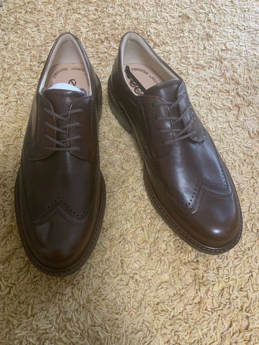 ecco 本革ゴルフシューズ 新品未使用 ソフトスパイク 袋付き拍卖
