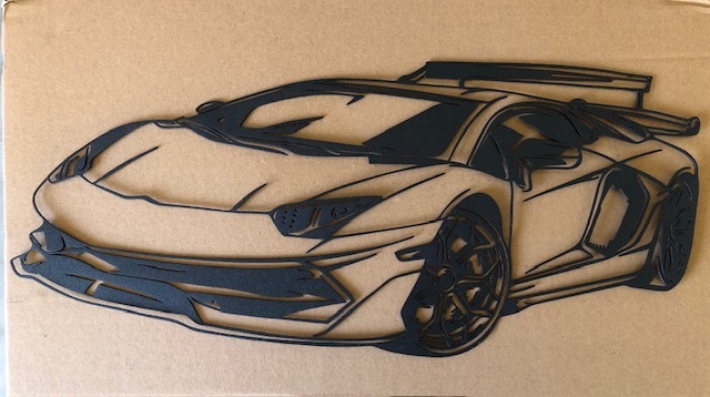 誰も持ってない? 送料無料!お部屋に・玄関・ガレージに! ランボルギーニ アヴェンタドール SVJタイプ アート金属パネル EVO拍卖