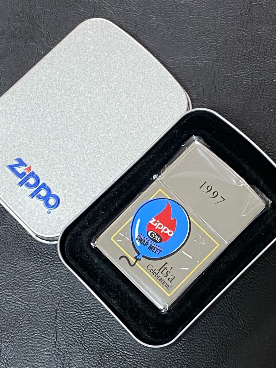zippo SWAP MEET 65Years 2面加工 希少モデル ヴィンテージ 1997年製 スワップミート シルバーインナー 1997年製 缶ケース 保証書付き拍卖