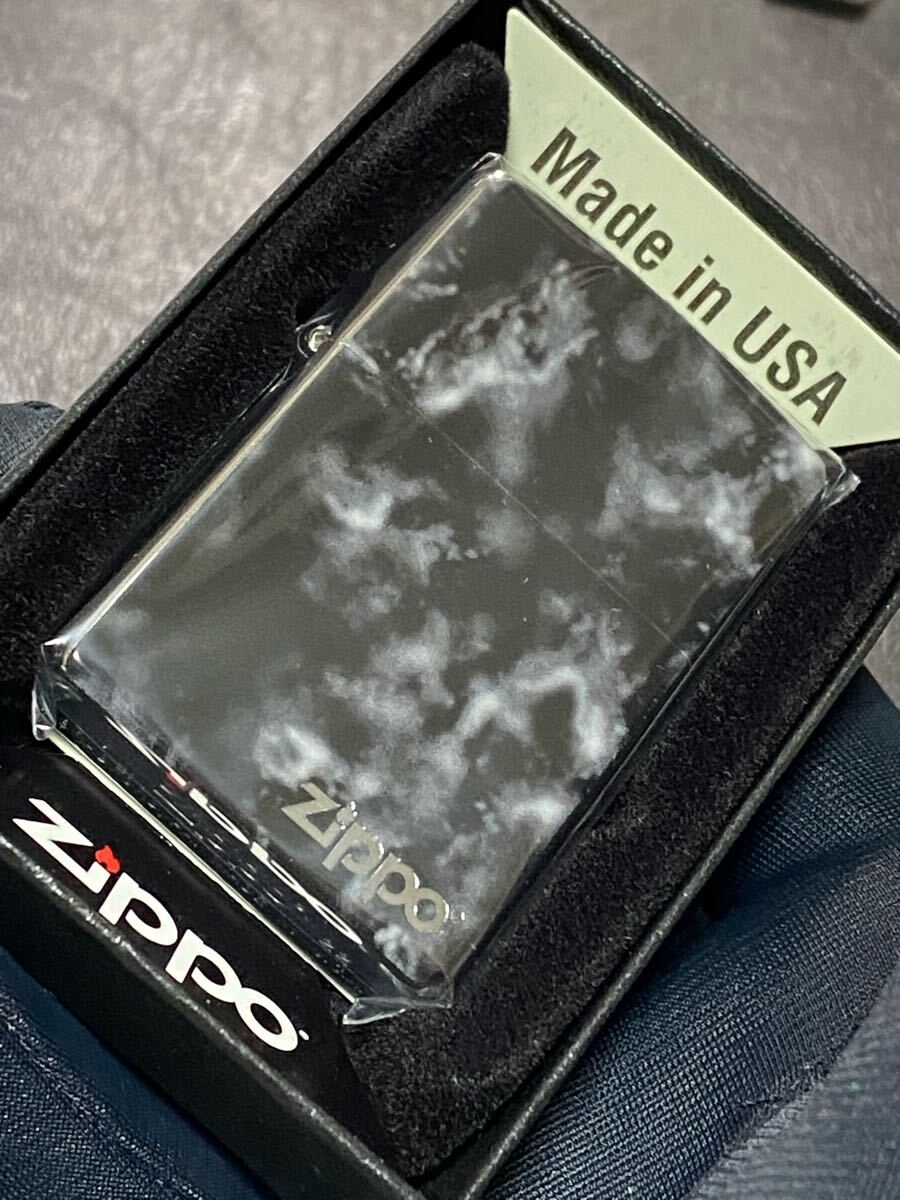 zippo ブラック マーブル 両面デザイン 希少モデル 2022年製 ケース 保証書付き拍卖
