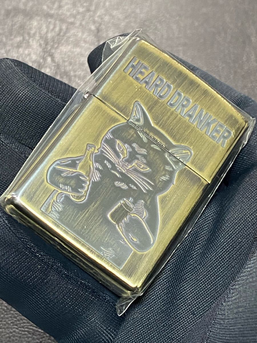 zippo 猫 酒 特殊加工 ゴールド 希少モデル 2024年製 拍卖