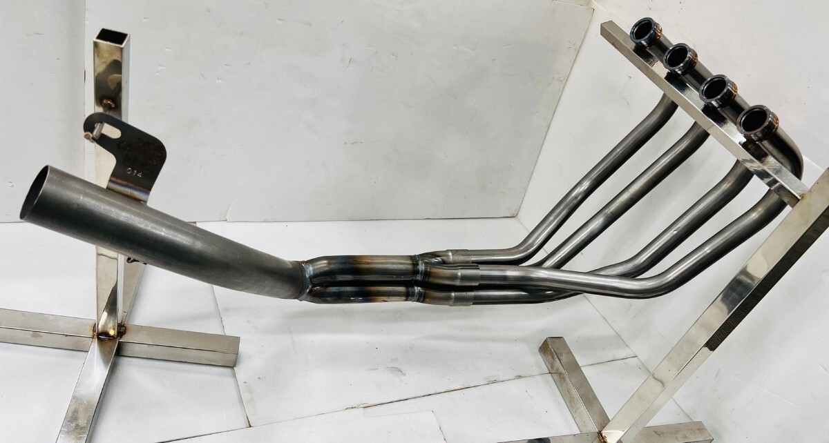 受注生産 RED STAGE製 XJR400 4HM 専用設計 猪武者ブレット管 無地 無垢 (第二章)外伝 イノブレ マフラー ショート管拍卖