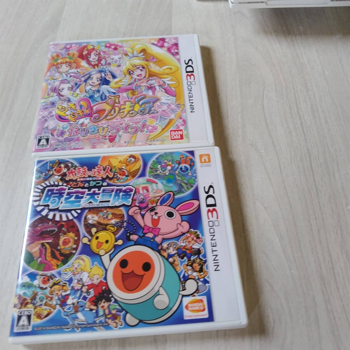 ☆3DS 太鼓の達人 どんとかつの時空大冒険 ドキドキ!プリキュア なりきりライフ!  何本でも同梱可☆拍卖