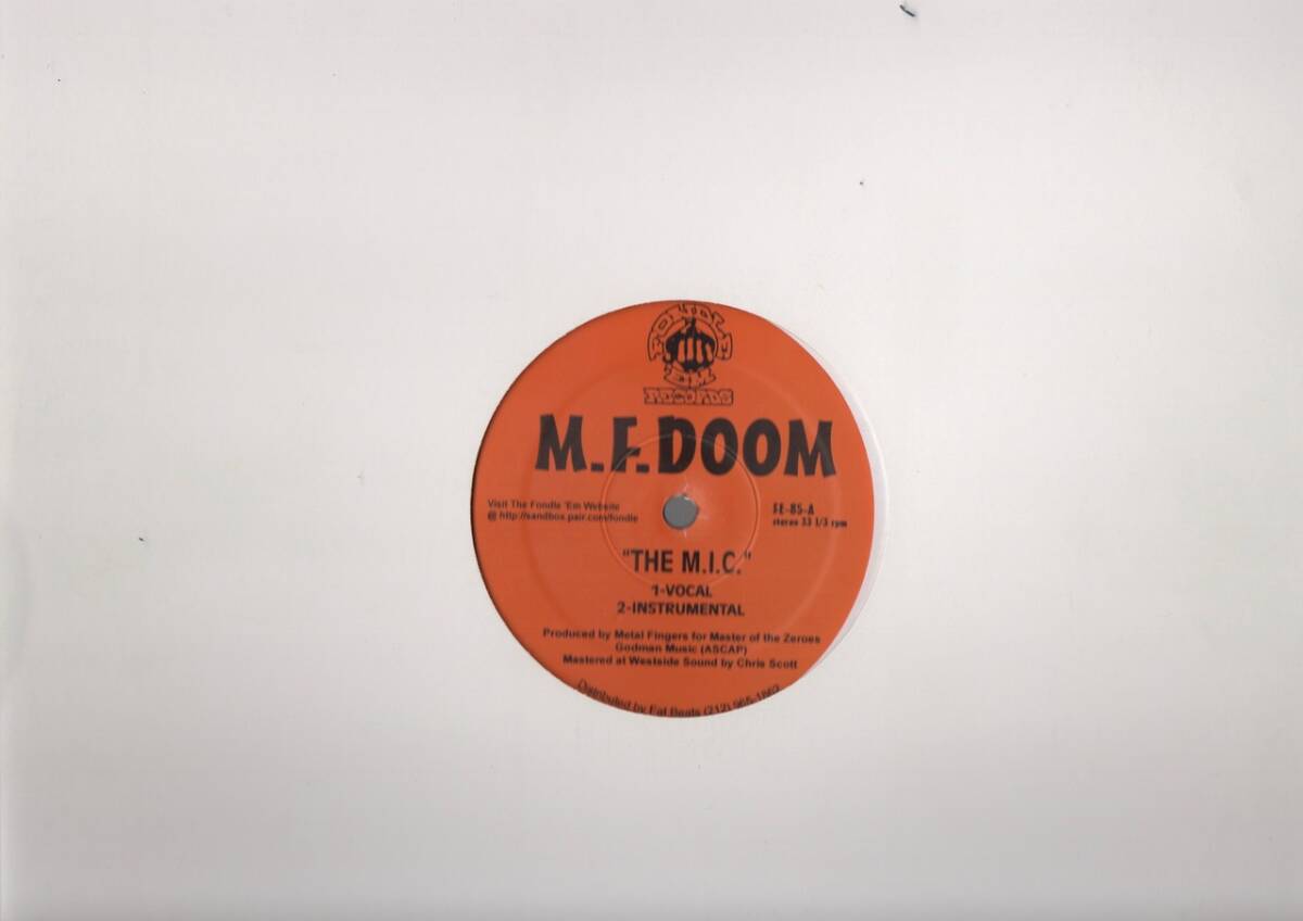 【廃盤12inch】M.F. DOOM / The M.I.C. 拍卖