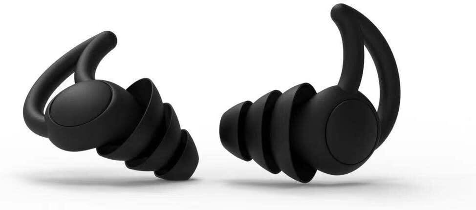 耳栓 睡眠用耳栓 3階防音 シリコン さめ3層 遮音値33dB 飛行機 仕事 勉強 水洗い可能 繰り返し使用可能 聴覚過敏保護具 黒拍卖