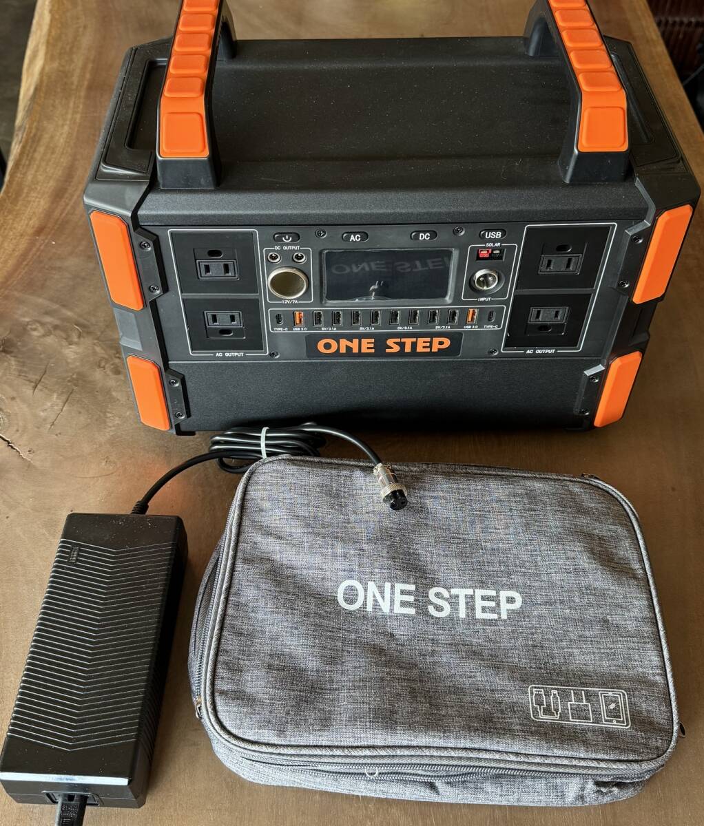 ONE STEP ポータブル電源 327600mAh/1045Wh AC(1000W 瞬間最大2000W)/DC/USB出力口9個 急速QC3.0対応 キャンプ アウトドア 釣り拍卖
