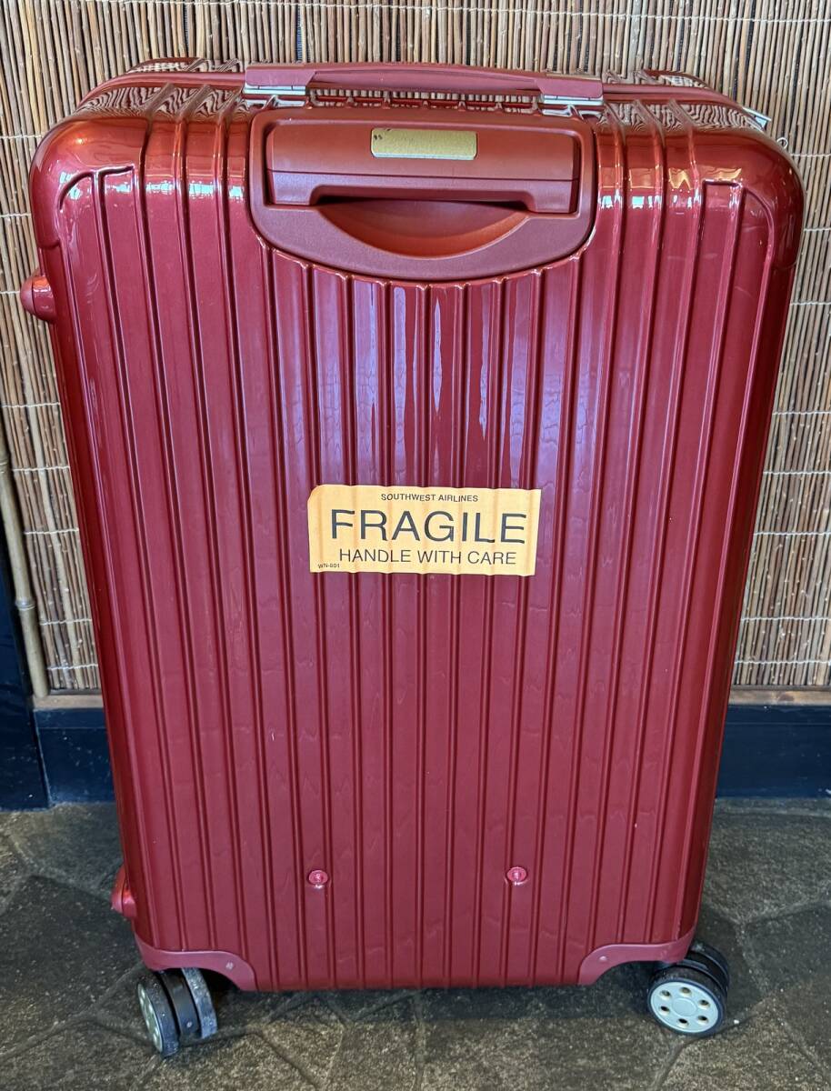 RIMOWA SALSA DELUXE リモワ サルサデラックス マルチホイール レッド スーツケース TSAロック スーツケース キャリー トランク拍卖