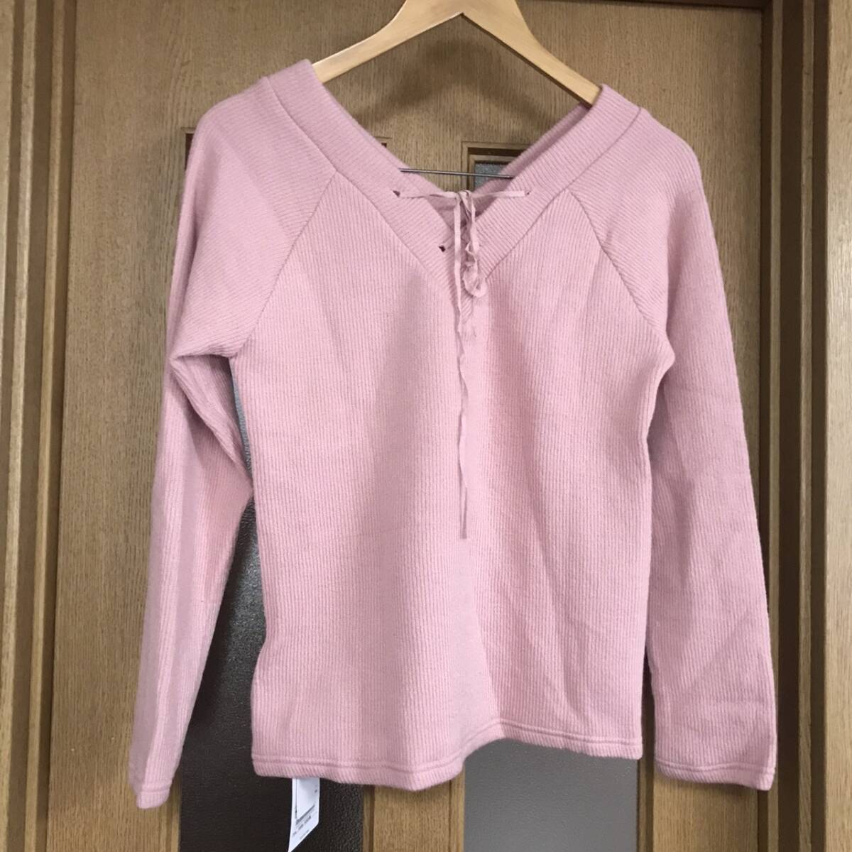 新品タグ付き セーター ピンク フリーサイズ オリーブデオリーブ拍卖