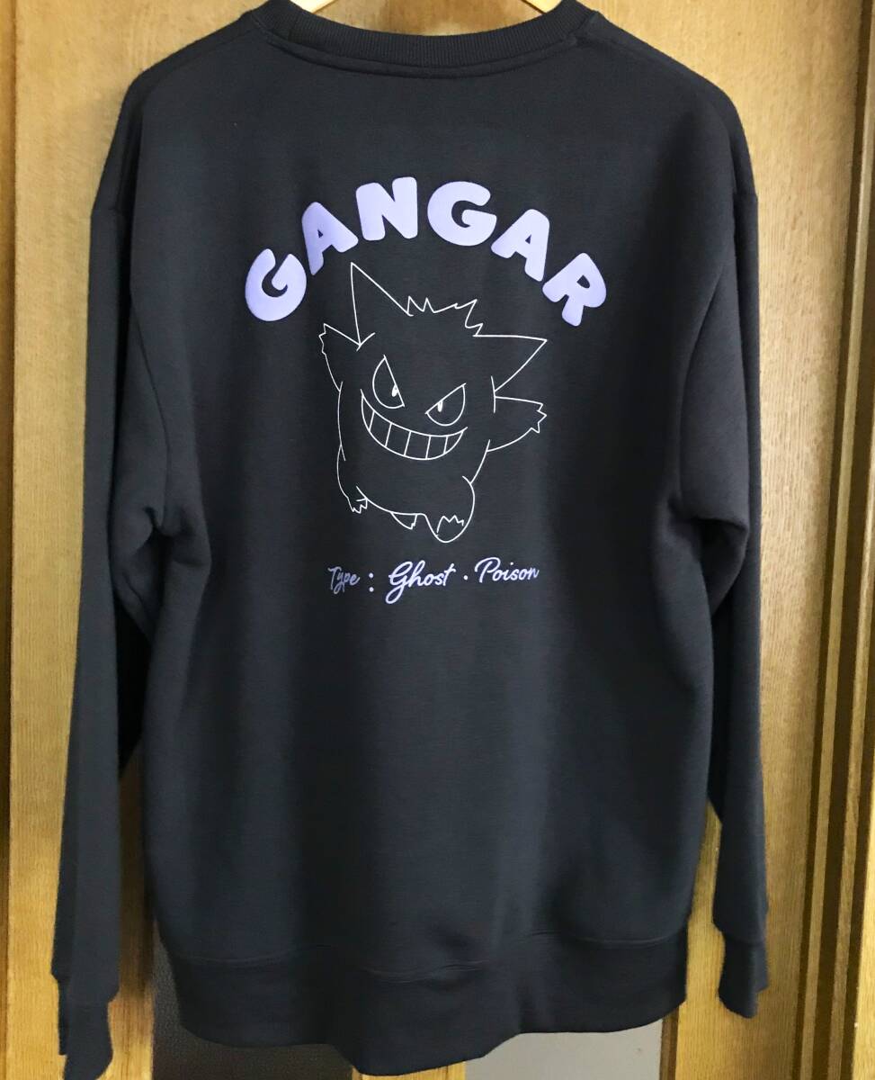新品 タグ付き ポケモン ポケットモンスター ゲンガー トレーナー tシャツ 黒色 メンズLサイズ拍卖