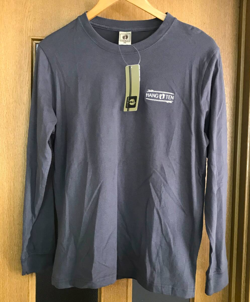 新品 HANGTEN 長袖 tシャツ 黒~グレー メンズMサイズ 綿100% 拍卖