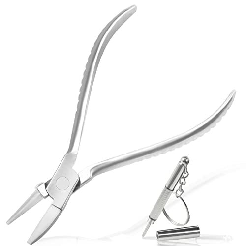 LEONTOOL テンプル用ヤットコ メガネ用やっとこ ヤットコ メガネ専用 ドライバー付属 眼鏡アジャストプライヤー 鼻パッド調整 メガネの加拍卖