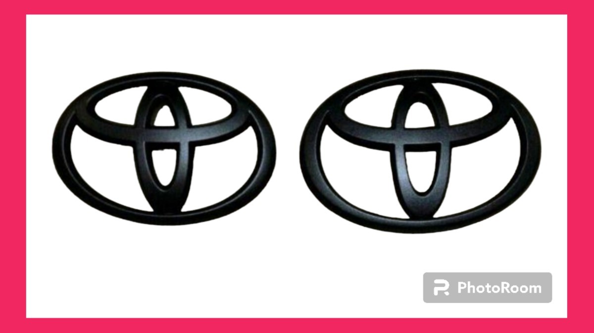 200系、トヨタ ハイエースエンブレム マットブラック トヨタマーク前後拍卖