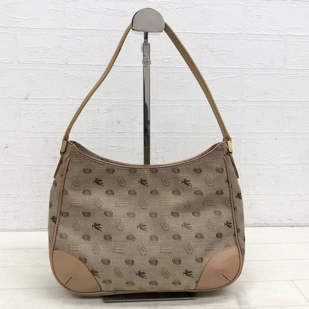 M10〓 ②ETRO エトロ バンドバッグ レディース カーキ ペイズリー柄 ロゴ柄 総柄 鞄 手提げ鞄 カジュアル拍卖