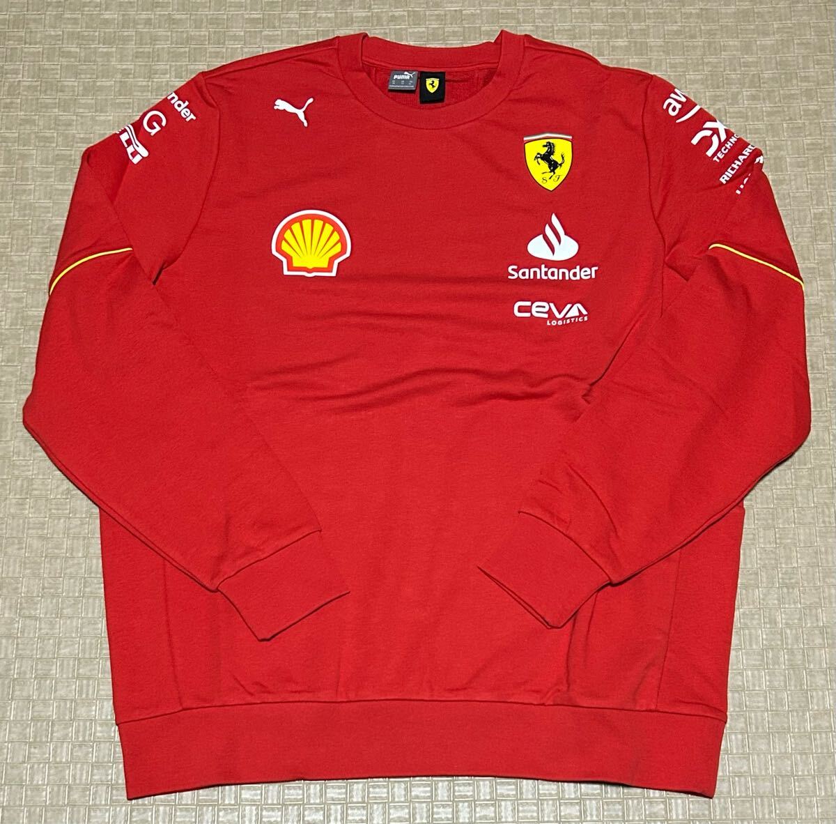 新品・XL(US サイズ)・PUMA×FERRARI・プーマ フェラーリ チーム クルーネック スウェット トレーナー拍卖