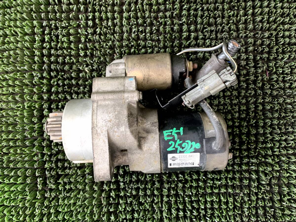 ●即決値段●動作OK●89418KM日産 エルグランド E51 ME51 MNE51 NE51 純正 セルモーター セルスターター エンジンスターター 23300 4W01A拍卖