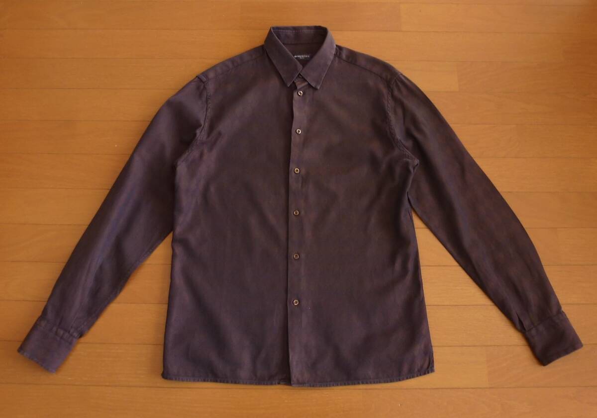 イタリア製 GIVENCHY ジバンシィ 菱形柄 長袖シャツ 即決あり!拍卖