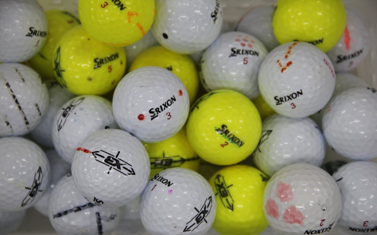 落書き スリクソン SRIXON X3 混合 2022年モデル 20個 球手箱 ロストボール拍卖