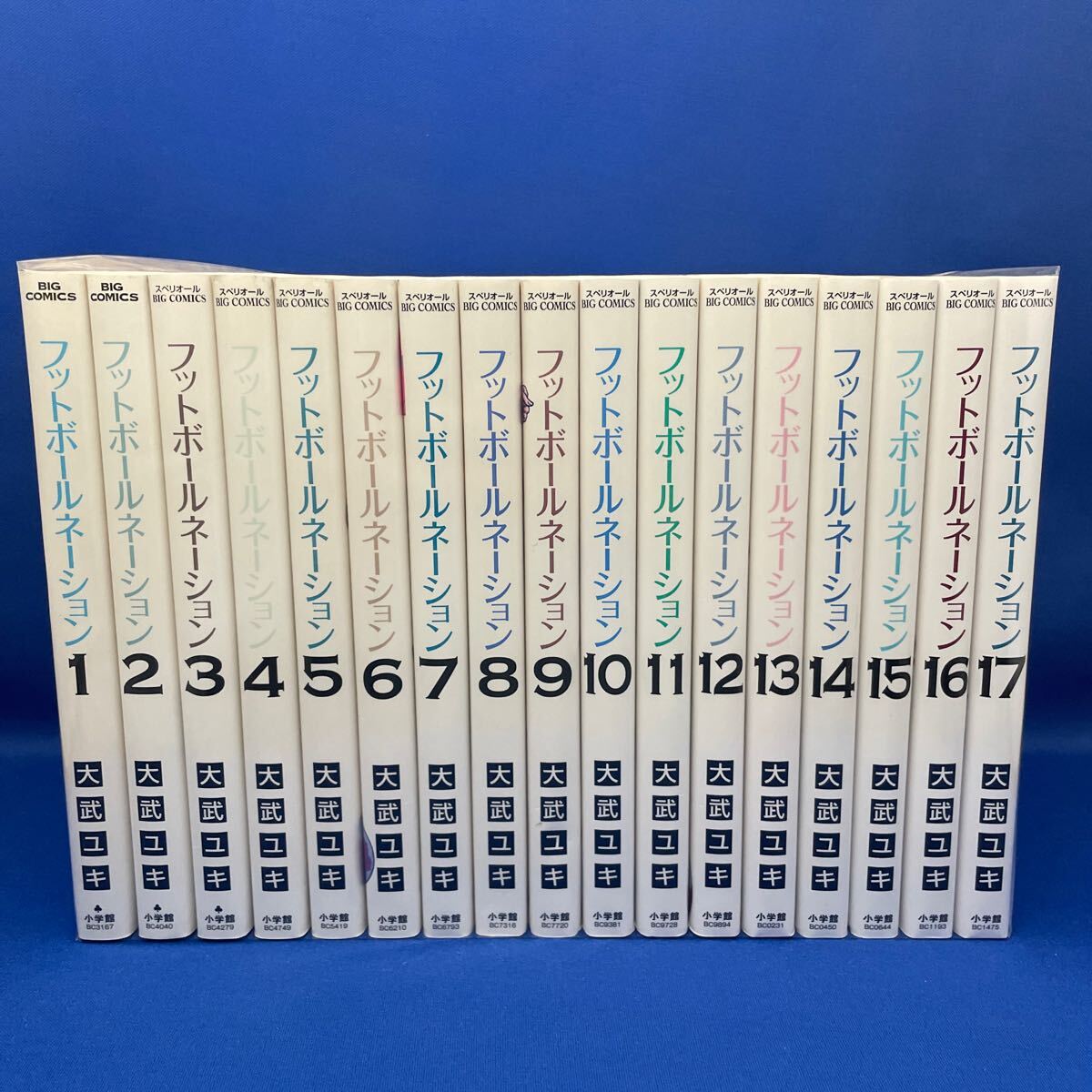 フットボールネーション 1-17巻セット 大武ユキ レンタル落ち コミック 漫画 サッカーマンガ拍卖