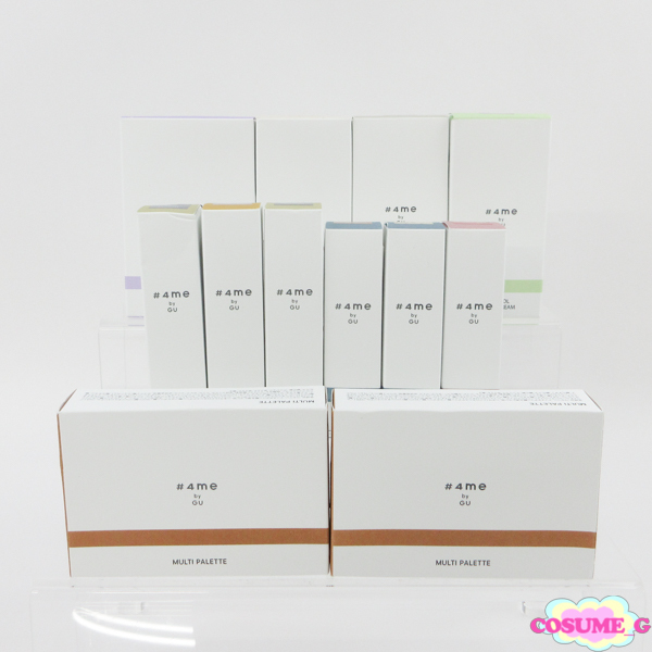 #4me by GU アイシャドゥ フェイスパウダー ハイライト アイブロウパウダー 化粧下地 カスカラ 口紅 12点セット MC727拍卖