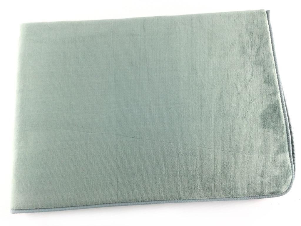 低反発ラグ ボア素材 撥水 スモーキーカラー ウレタン入 ホットカーペットカバー 床暖房対応 2畳 185x185cm 15mm スモーキーブルー拍卖