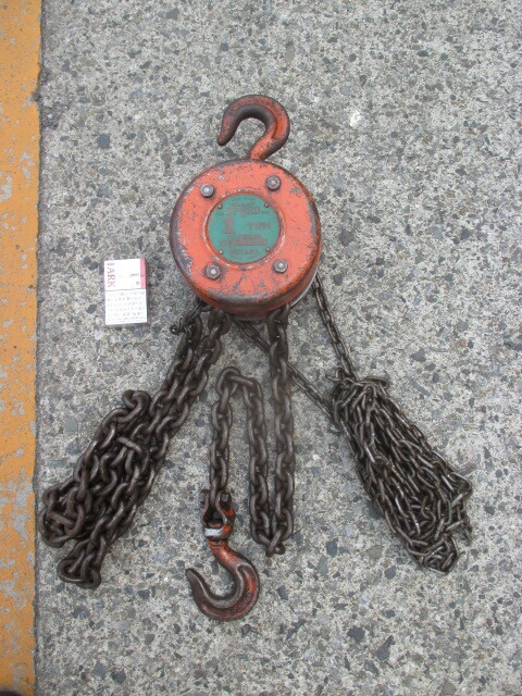 u850★スピード チェーンブロック 1ton・揚程 2.5m拍卖